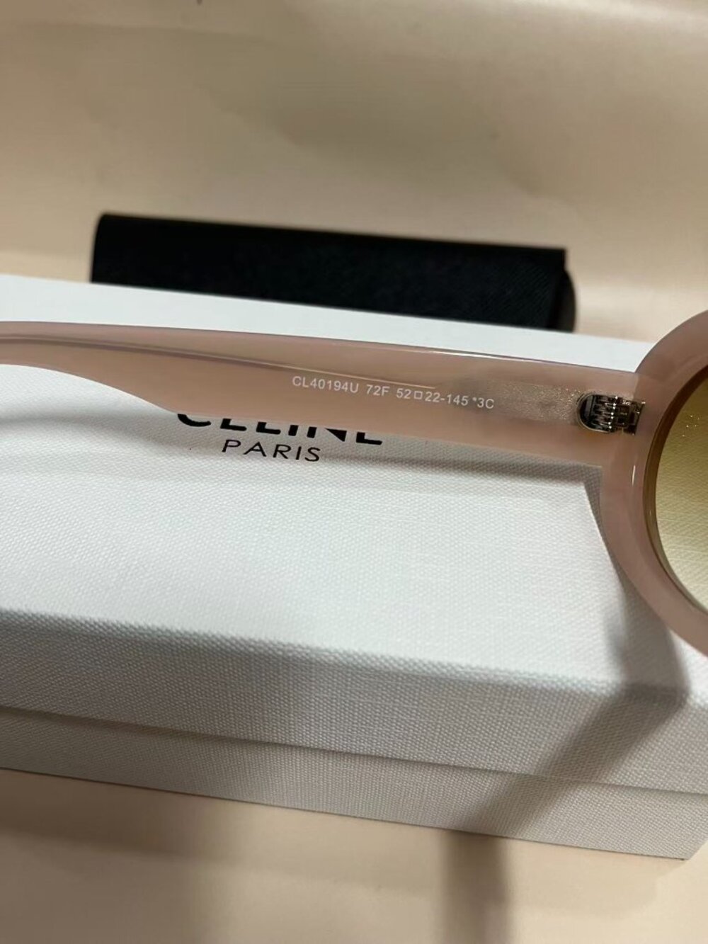 Celine Oval Pink Sunglasses - Smoky Brown Lenses - Brand New - Picture 5 of 8